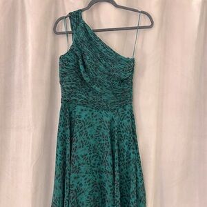 Halston Heritage One Shoulder Cocktail Dress